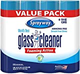 Sprayway 443331 Ammonia Free Glass Cleaner, 19 Oz. (4-Pack) (Packaging May Vary) (4 Case(19 Oz))