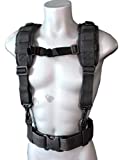 MELOTOUGH Tactical Outdoor H-Harness Duty Belt Suspenders Black (Battle Belt not Included)