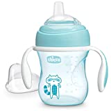 Chicco Soft Silicone Spout Spill Free Transition Baby Sippy Cup 7oz Blue 4m+