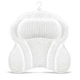 Bath Pillow for Tub, Comfort Bathtub Pillow Tub Pillow for Head Neck Back Support Rest, Ergonomic Pillow for Bath Soft Headrest with 6 Non-slip Strong Suction Cups, Fit for Hot Tub Jacuzzi Bubble Bath