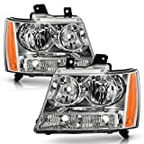ACANII - For 2007-2014 Chevy Avalanche/Suburban/Tahoe Headlights Lamps Replacement Driver + Passenger Side