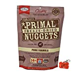 Primal Pet Food - Freeze Dried Pork Nuggets Dog Food 14oz Bag with WoWing Pets Pendant