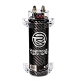 RECOIL R1D 1.0 Farad Car Audio Energy Storage Reinforcement Capacitor with Red Digital Read-Out