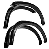 Tyger Auto TG-FF8D4148 for 2009-2018 Dodge Ram 1500; 2019-2020 1500 Classic | Exclude R/T & Rebel Models | Paintable Smooth Matte Black Pocket Bolt-Riveted Style Fender Flare Set, 4 Piece