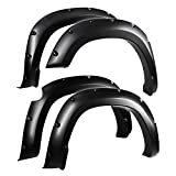 Tyger Auto TG-FF8D4478 Compatible with 2019-2022 Ram 1500 New Body Style Double & Crew Cab | NOT for Rebel or Classic | Smooth Paintable Matte Black Pocket Bolt-Riveted Style Fender Flare Set, 4PC