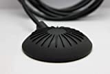 Presair Small Low Profile Soft Pneumatic Foot Pedal, Black, Momentary or Alternate Latching, 1/4" Hole Diameter, with 10 Feet Tubing, Air Activated, IPX8 Certified, Made in The USA B350BA-10