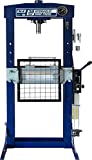 TCE TCE30030 Torin Steel H-Frame Pneumatic Air Hydraulic Garage/Shop Floor Press with Hand and Foot Pump Pedal, 30 Ton (60,000 lb) Capacity, Blue