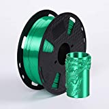 Silk Jade Green 3D Printer Filament PLA 1.75 mm 1 KG (2.2 LBS) Shine Silky Shiny Green PLA CC3D ZHUOPU