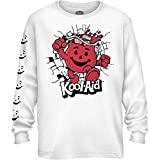 Kool-Aid Mens Oh Yeah Shirt Drink Mix Man Oh Yeah Graphic Long Sleeve T-Shirt (White, X-Large)