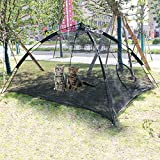 Hi Suyi Portable Large Pop Up Pet Cat Tents Enclosures for Outside Patio