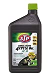 Premium Small Engine 4 Cycle Oil Formula, SAE-30 Small Engine Oil Engine Care Reduces Wear for Lawnmower, Push Mower, Tractor, 32 Oz, STP