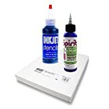 InkJet Stencils Tattoo Stencil Refill Kit Paper Bundle with Spirit Transfer Prep Cream