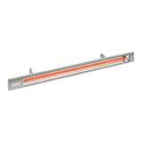 Infratech SL Series Slimline Single Element Anodized Aluminum 63.5" 4000W Silver Outdoor Heater