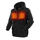 ORORO Heated Hoodie with Battery Pack (X-Large, Black)