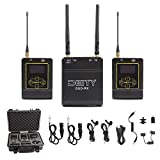 DEITY Connect 2.4G Wireless Lavalier Microphone, Dual-Channel Receiver & Two Transmitters, OLED Daylight Display Screen, 24bit/48Khz Uncompressed Audio