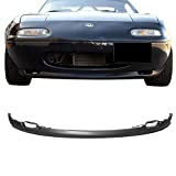 FREEMOTOR802 Compatible With 1990-1997 Mazda Miata Front Bumper Lip, RS Style Black PU Spoiler Guard Splitter Valance Chin