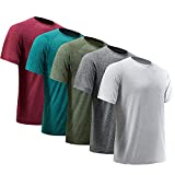 MLYENX Men's Workout Shirts Athletic Wear Moisture Wicking, Quick Dry Men’s Active Shirts Gym T Shirts