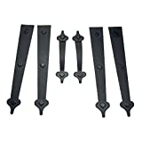 Household Essentials 240 Hinge It Magnetic Decorative Garage Door Accents | Black