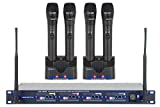 VOCOPRO UHF580510 Professional Rechargeable 4-Channel UHF Wireless Microphone System