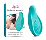 LaVie Lactation Massager, Waterproof, Breastfeeding Support for Clogged Ducts, Mastitis, Improve Milk Flow, Engorgement, Medical Grade (Teal)