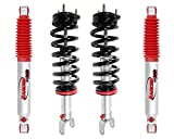 Rancho Quicklift Struts + RS9000XL Rear Shocks set compatible with 09-16 Dodge Ram 1500 4WD