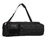 Fitdom Large Tactical Inspired Yoga Mat Carry Sling Bag with Multiple Pockets. Easy Access & Organizing Gym Gears. Fits Thick & Thin Mat Sizes. Expandable Compartment Can Store Up to 2 Yoga Blocks.