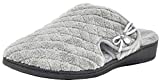 Vionic Women's Adilyn Mule Slipper-Comfortable Spa House Slippers that include Three-Zone Comfort with Orthotic Insole Arch Support, Soft House Shoes for Ladies Light Grey 7 Medium US