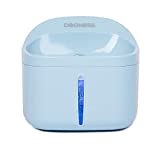 DOGNESS Pet Fountain Cat Water Dispenser Healthy and Hygienic Drinking Fountain 2L Automatic Electric Water Bowl for Dogs, Cats, Birds and Small Animals (Blue)
