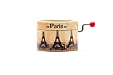 Little music Box decorated with the Paris Eiffel Tower and with the melody I love Paris