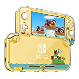 DLseego Protective Case for Nintendo Switch Lite, Hard PC Clear Anti-Shock Split Cover for Animal Crossing Design