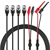 Micsoa BNC Test Leads Set, Oscilloscope Probes BNC to Alligator Clips, BNC to Mini Test Clips, BNC to BNC Cable Leads 3 Pack