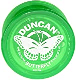 Duncan Toys Butterfly Yo-Yo, Beginner Yo-Yo with String, Steel Axle and Plastic Body, Green