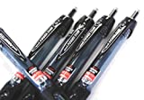 Uni-ball Power Tank Ballpoint Retractable & Fine Ballpoint Pen Rubber Grip Type-0.7mm-black Ink-value Set of 5