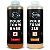 TRUE COMPOSITES Liquid Urethane Pour Foam Base-2 Part Closed Cell Rigid Pour Foam-2 lb Density-Fast-Acting Formula-Boat Buoyancy, Flotation, Filling, Soundproofing & Insulation-1/2 Gallon Kit