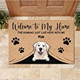 Welcome to The Pet Home, One Dog, Dog Welcome Mat, Personalized Decorative Mat, Welcome Home Gifts - Welcome Mat Funny - Custom Door Mats for Front Door, Personalized Door Mats for Front Door