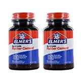 Elmer's No-Wrinkle Rubber Cement, Acid-Free, 4 Oz Bottle, Pack of 2