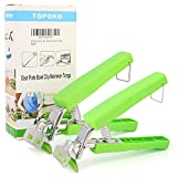 2 Pack Hot Plate Gripper Clips Holder Tongs For Moving Hot Plate Bowls Pizza Pan Air Fryer Microwave Oven with Food Out, Green