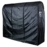 Hangerworld Black 6ft Waterpoof Nylon Zip Clothes Rail Cover Hanging Garment Storage Display