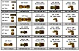 Brass Air Brake Fittings (for Nylon Tubing & DOT Approved) 79pc in Metal Tray Assortment (18”w x 12”d x 3”h)