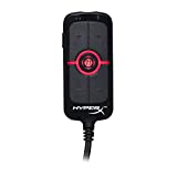 HyperX Amp USB Sound Card - Virtual 7.1 Surround Sound - Works with PC/PS4 - Plug and Play Audio Upgrade for Stereo Headsets (HX-USCCAMSS-BK)