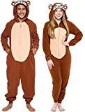 Slim Fit Adult Onesie - Animal Halloween Costume - Plush Fruit One Piece Cosplay Suit for Women and Men by FUNZIEZ!