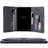 Folio Cover Compatible with Rocketbook Everlast Fusion, Multi A5 Size Notebook Organizer, Pen Loop/Business Card Holder, 8.8" x 6" inch (Executive Size)