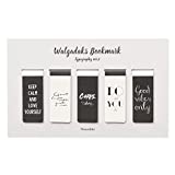 Monolike Magnetic Bookmarks Typography ver.2, Set of 5