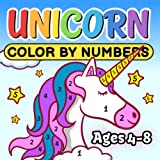 Unicorn Color by Numbers for Kids, Ages 4-8: 30 Beautiful Illustrations to Color In