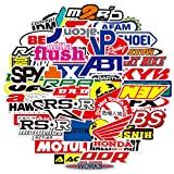 100PCS Racing Stickers Dirtbike Automotive Sticker Pack Car Brand Logo Vinyl Stickers Auto Waterproof Stickers and Decals for Motorcycle Car Automotive Offroad Decoration