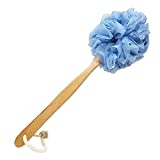 RASDDER Bath Brush, Shower Loofah Sponge with Long Handle, Shower Brush with Loofah Mesh for Skin Exfoliating, Loofah on a Stick for Men and Women