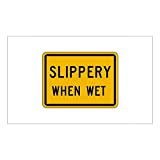 CNW Studio Slippery When Wet - USA Decal Vinyl Bumper Sticker 5"