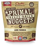Primal Freeze Dried Dog Food Nuggets, 14 oz Lamb - Made in USA, Complete Raw Diet, Grain-Free Topper/Mixer, Gluten Free