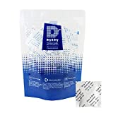 Dry & Dry 2 Gram [100 Packets] Food Safe Silica Gel Packs Desiccants - Rechargeable Silica Gel Packets, Moisture Absorbers, Desiccants Packets, Silica Gel