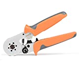 iCrimp Wire Ferrule Crimping Tool, Hexagonal Crimp Profile, Self-adjusting Wire End-sleeves Crimper for AWG23-10 Insulated Terminal & Non-insulated Ferrule